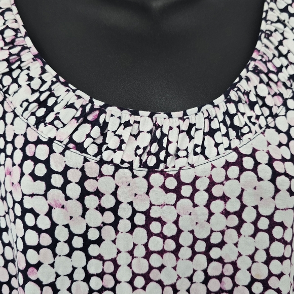 CJ Banks Dot Print Tunic Top 3X - Picture 2 of 5